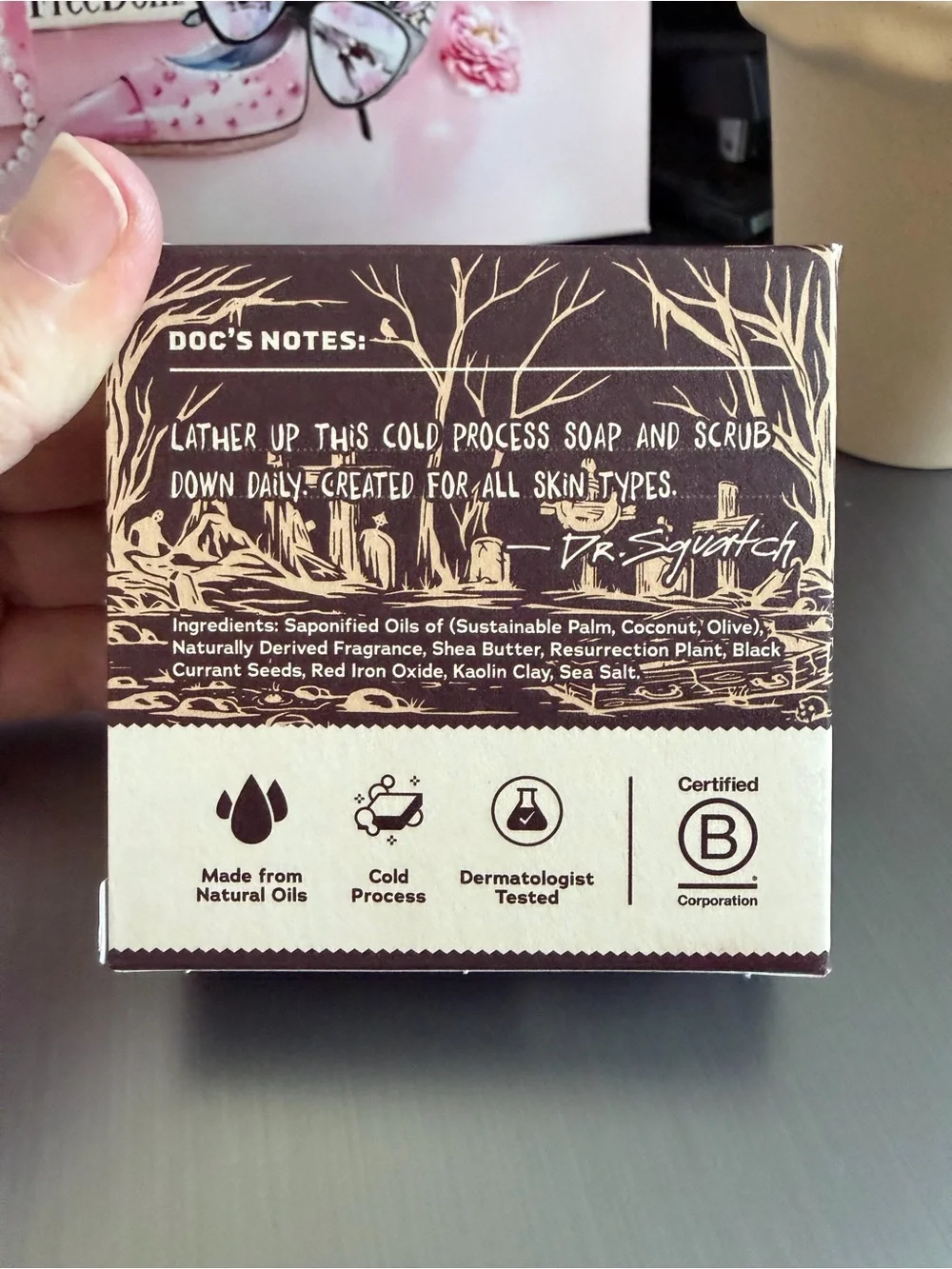 Dr Squatch Men's Daily Use Handcrafted Cleanser Bar - Brown & Cream